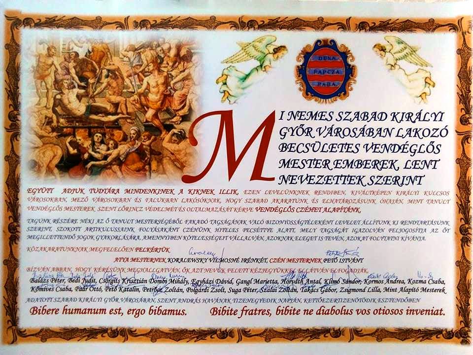 A Czéh Alapító Levele